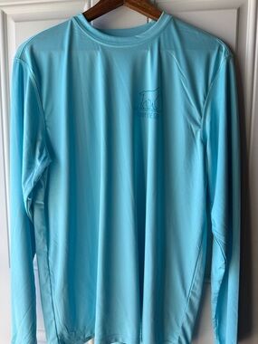 Buddy by the Sea Light Blue Long-Sleeve Performance Shirt
